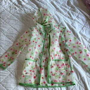 Cherry Print Kids Raincoat